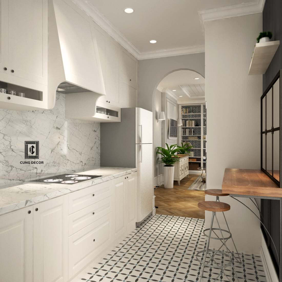 thiết kế nội thất phòng bếp 3